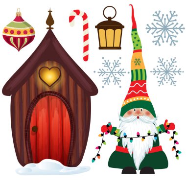 Beyaz tenli şirin Noel koleksiyonu