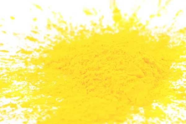 Pó de toner amarelo — Fotografia de Stock