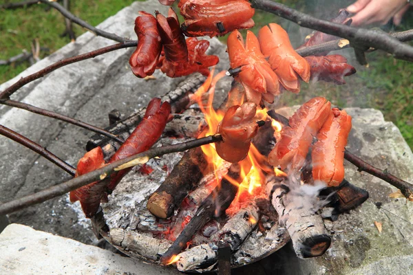 传统的捷克香肠 — 图库照片