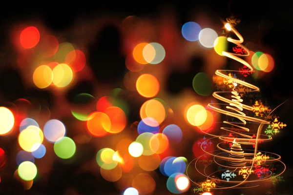 Farbe Weihnachtsbaum — Stockfoto