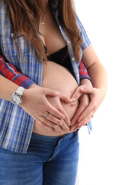 Jonge zwangerschap vrouw — Stockfoto