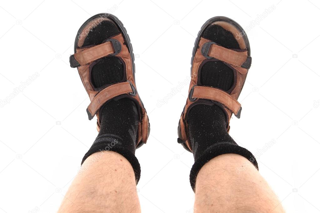 socks and sandals as czech tourist symbol