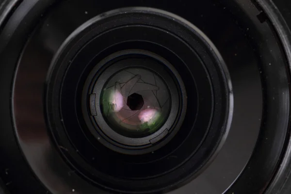 Lente da câmera fotográfica (objetivo ) — Fotografia de Stock