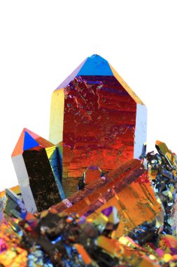 Kristal metal gökkuşağı yüzeyli