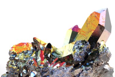 Kristal metal gökkuşağı yüzeyli