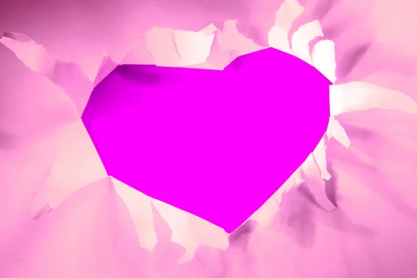 Valentine violett hjärta — Stockfoto