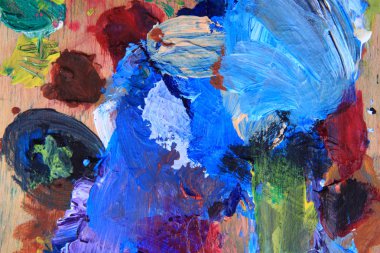 renk boya paleti doku