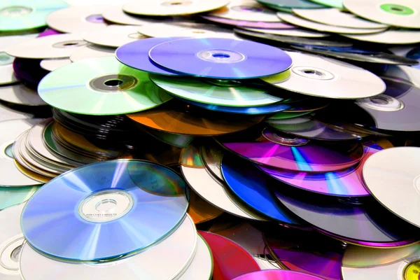 Cd and dvd background — Stock Photo, Image