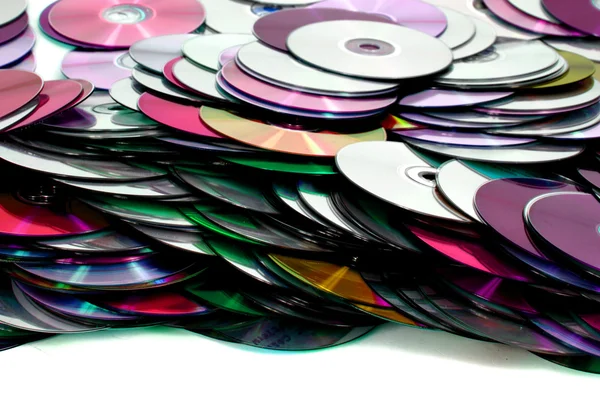 CD und DVD Hintergrund — Stockfoto