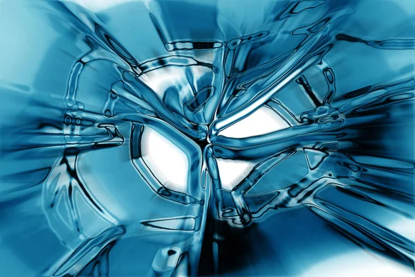 Texture astratta di ghiaccio blu — Foto Stock