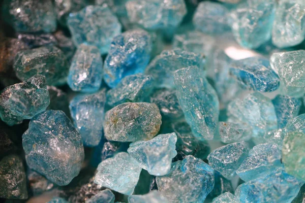 Blue apatite mineral texture — Stock Photo, Image