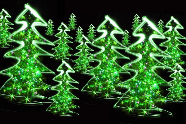 Abstract christmas trees — Stock Photo, Image