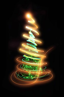 Renkli Noel ağacı 