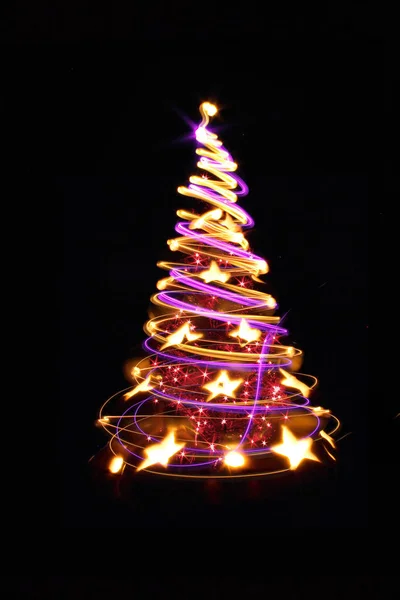 Colore albero di Natale — Foto Stock