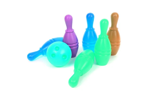 Plastic bowling toy — Stock Photo, Image