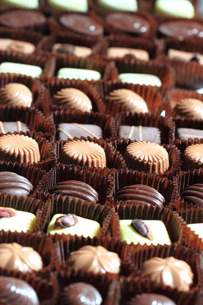 Schokoladenbonbons Hintergrund — Stockfoto