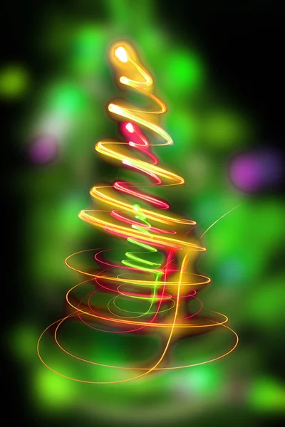 Абстрактная рождественская ёлка — стоковое фото