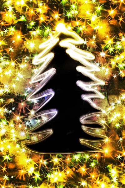 Luzes da árvore de xmas — Fotografia de Stock