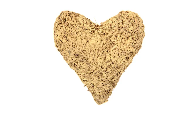 Valentine golden heart — Stock Photo, Image