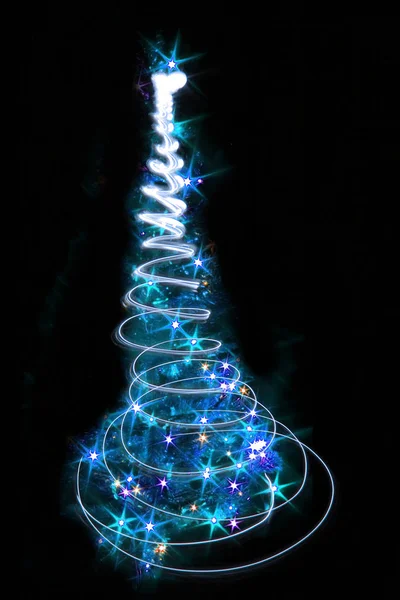 Color christmas tree — Stock Photo, Image