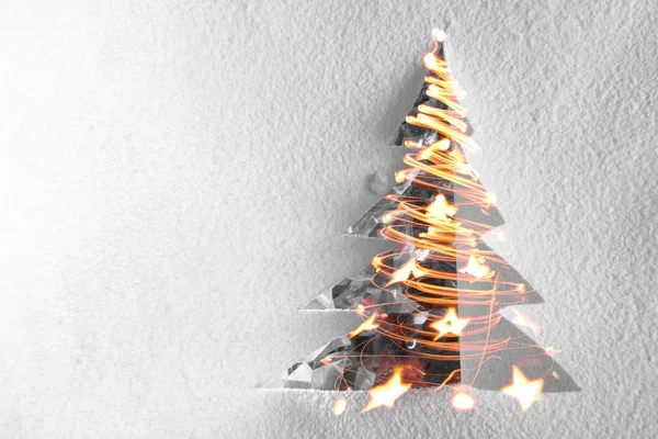 Christmas paper tree decoration — Stock Photo, Image