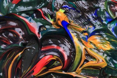 renk boya paleti doku