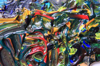 renk boya paleti doku