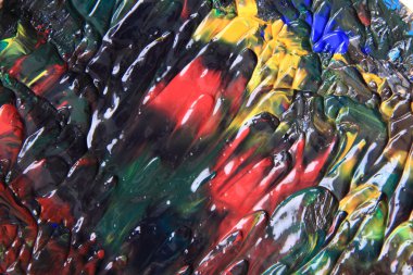 renk boya paleti doku