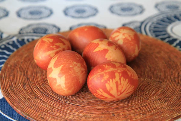 Fondo huevos de Pascua — Foto de Stock