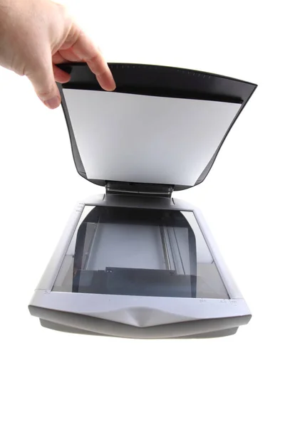 Computer scanner geïsoleerd — Stockfoto