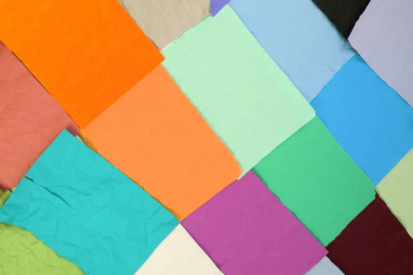 Textur der Farbpapiere — Stockfoto