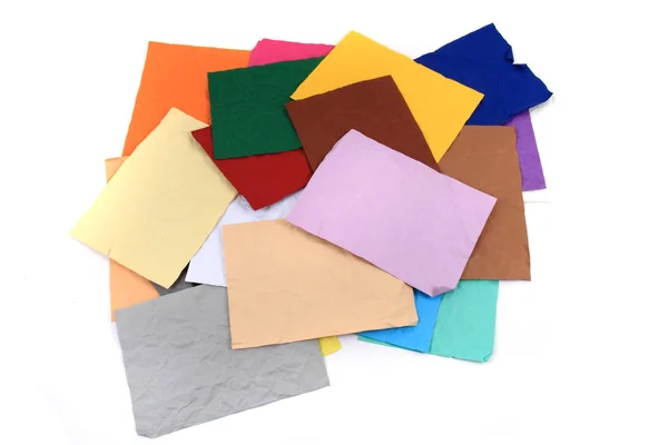 Textura de papeles de color — Foto de Stock