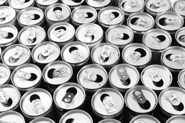 Latas de alumínio vazias — Fotografia de Stock