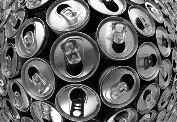 空のアルミ缶 — ストック写真