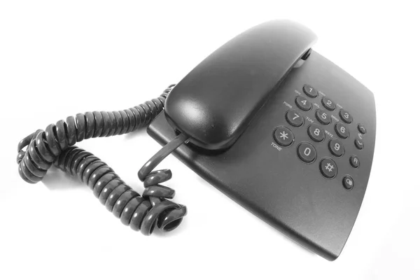 Old black phone — Stock Photo, Image