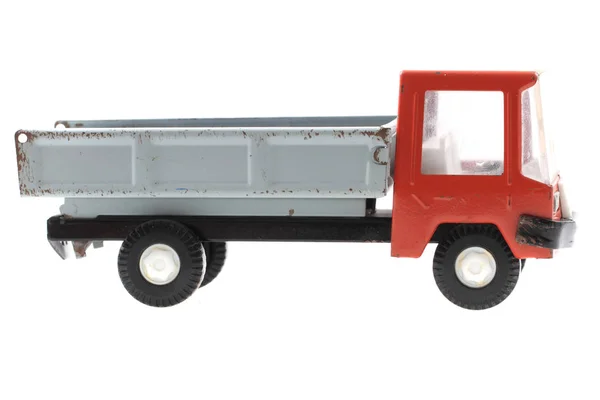 Carro de brinquedo de metal vermelho — Fotografia de Stock