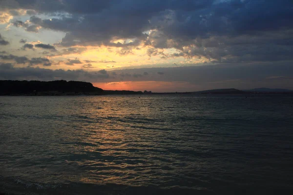 ブルガリアの海の夕日 — ストック写真