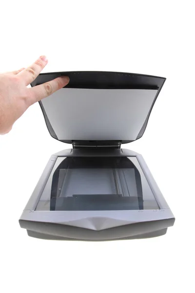 Computer scanner geïsoleerd — Stockfoto