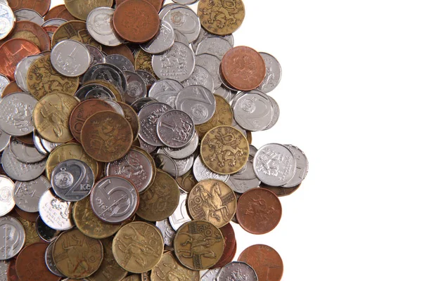 Czech coins background — Stock Photo, Image