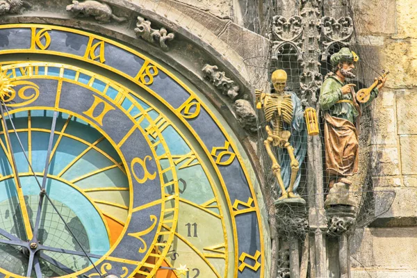 Detail of old prague clock — Stock Photo, Image