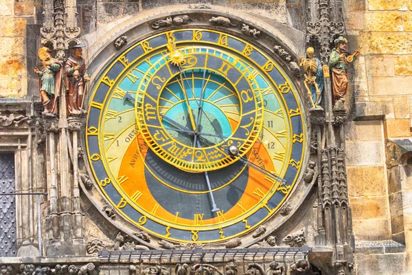 プラハの時計の詳細 — ストック写真