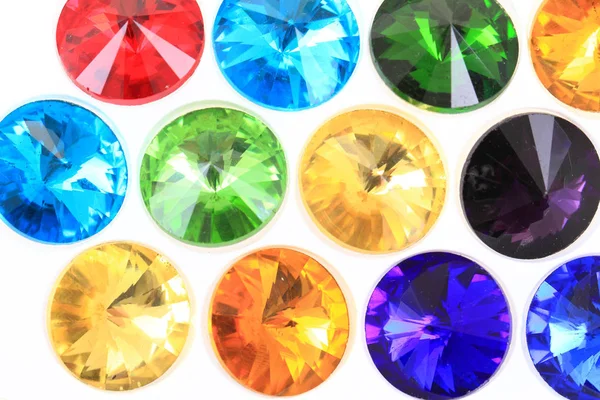 Färg glas diamanter — Stockfoto