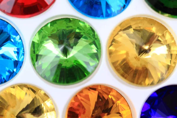 Kleur glas diamanten — Stockfoto