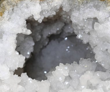 beyaz kristal mineral doku