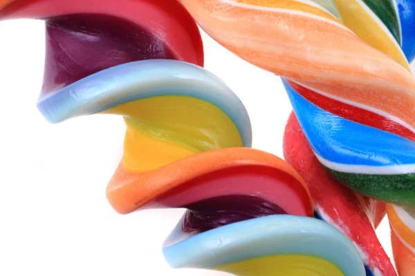 Gökkuşağı şeker lolly doku renk arka plan olarak — Stok fotoğraf