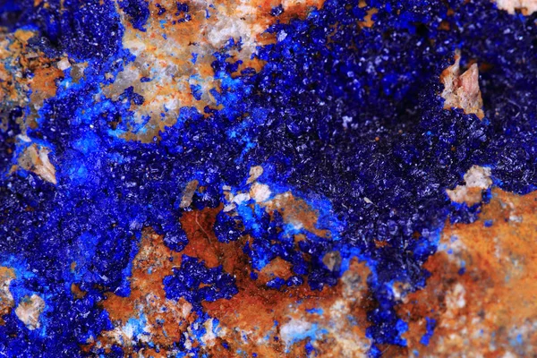 Textura mineral azurita — Fotografia de Stock