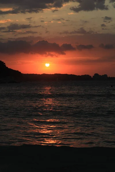 Por do sol búlgaro do mar — Fotografia de Stock