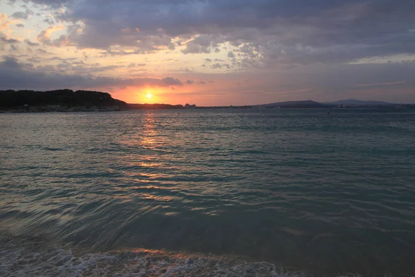 Bulgariska havet solnedgång — Stockfoto
