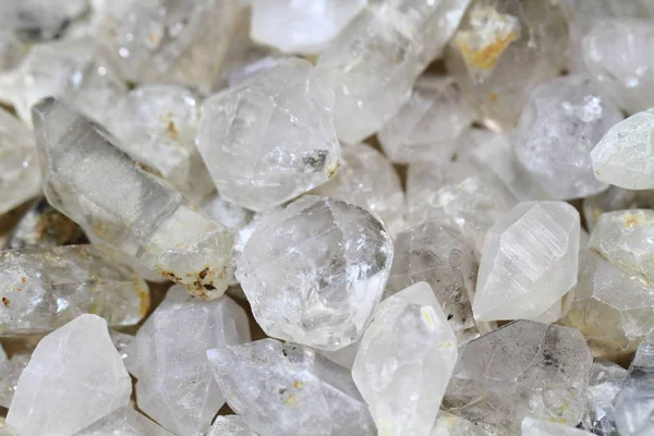 Biały kryształ mineralny tekstury — Zdjęcie stockowe