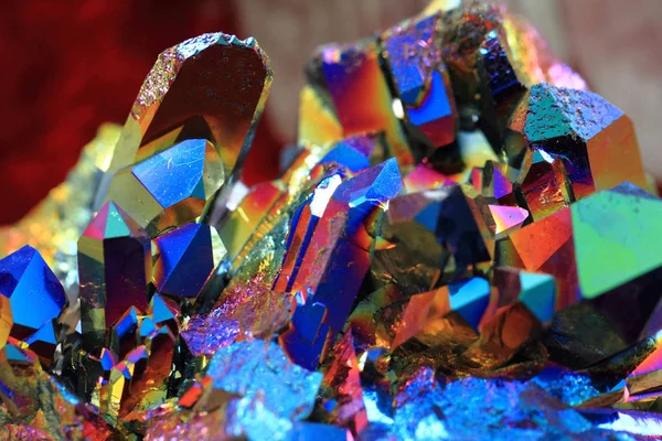 Rainbow crystal texture — Stock Photo, Image